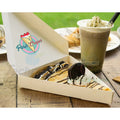 Customized Crepes Packaging Paper Box to Go Takeaway Food Packaging Box Pancake Pizza Slice Packing Waffle Cone