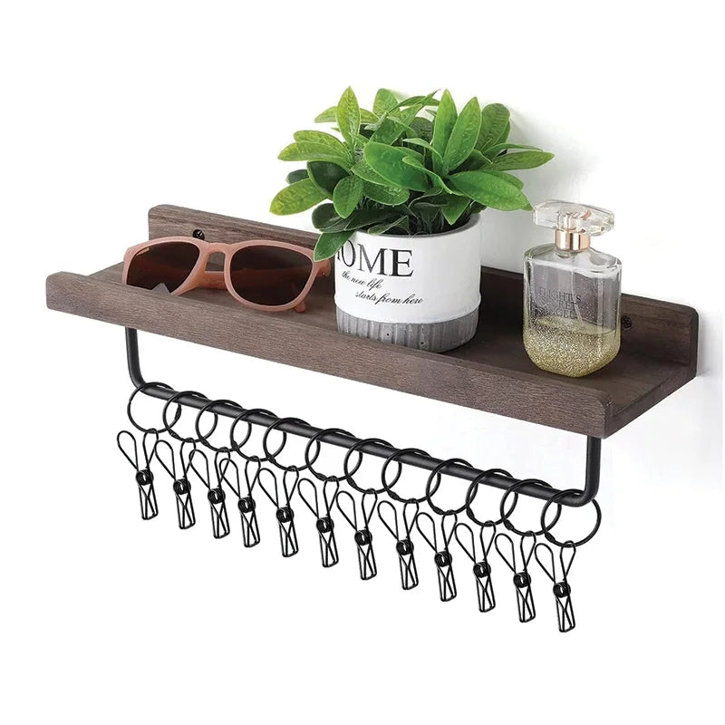 Metal Organizer Space Saving Storage Holder Shop Cap Cow Boy Baseball Wooden Hat Display Rack