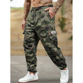 Men's Trendy Camo Cargo Pants With Side Pocket Casual Regular Fit Trousers for Men's Outdoor Activities Stack Sweat Pants
