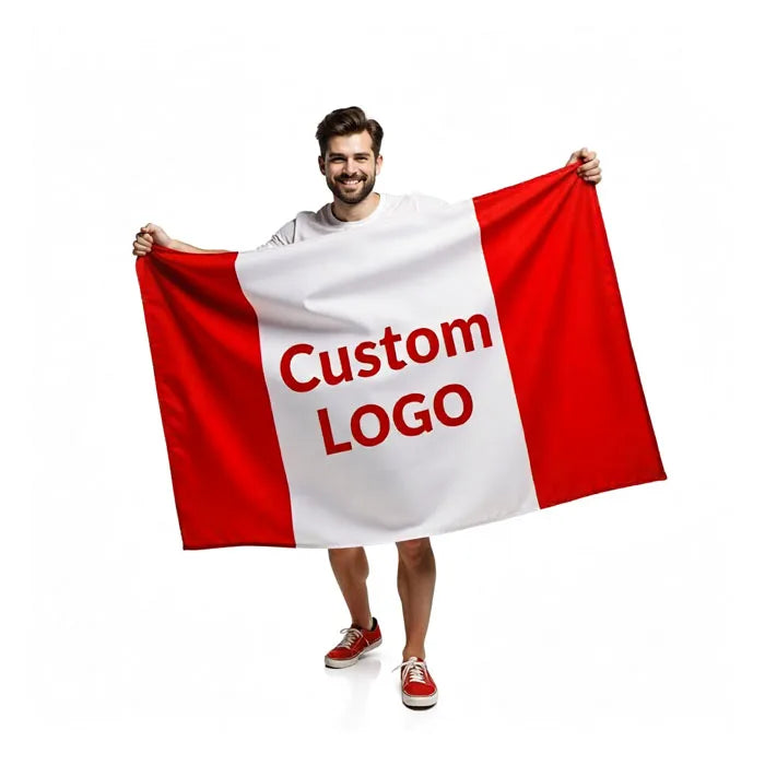 Cheap Design Advertising Slogan Outdoor Double Sides Delicate Tassel 3x5 100%Polyester Mini Print Logo Custom Flag MegaBDM