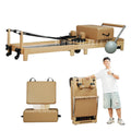 KEEPILATES Factory Direct Supply Folding  Oak Home Customized Leather Color Pilates Reformer Machine Reformer Pilates Plegable
