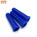Elekh 4000pcs/bag Blue PE 6*22MM Drywall Hollow Wall Plastic Conical Expansion Wall Plug Anchor Hot Dipped Galvanized Finish