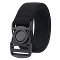 OEM Cheap Plastic Quick Release Buckle Tactical Belt Nylon Man Custom Logo 1.5'' Wide Elastic Rope Fabric Belt for Men and Women