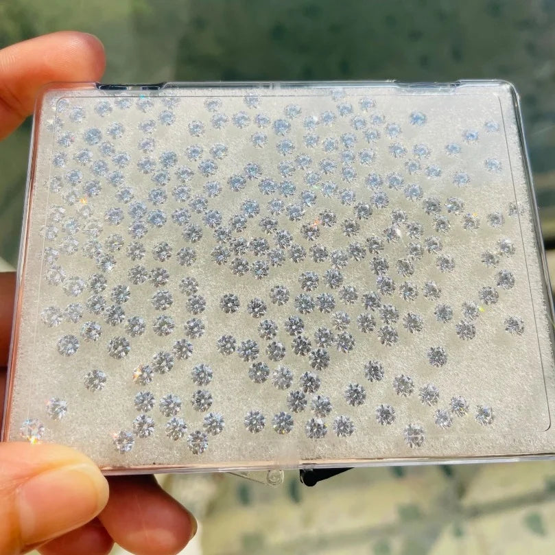 0.8m 1.0mm 1.25mm 2.0mm 3mm VVS-VS- SI DEF White Lab Made Diamond Price Per Carat HPHT Lab Grown Melee Diamond