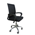 Ergonomic Modern Meeting Home Office Chair Adjustable Swivel Executive Chair with Wheels Metal and Fabric Material