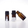Hot Selling Small 10ml 20ml 30ml Empty Amber Glass Essential Oil Bottles Fragrance Bottle With Plastic Screw on Cap