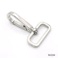 1 1/4 Inch Swivel square Ring Snap Hook Stainless Steel Bag Hardware Luxury Brand Quality Handbag Metal Snap Hook