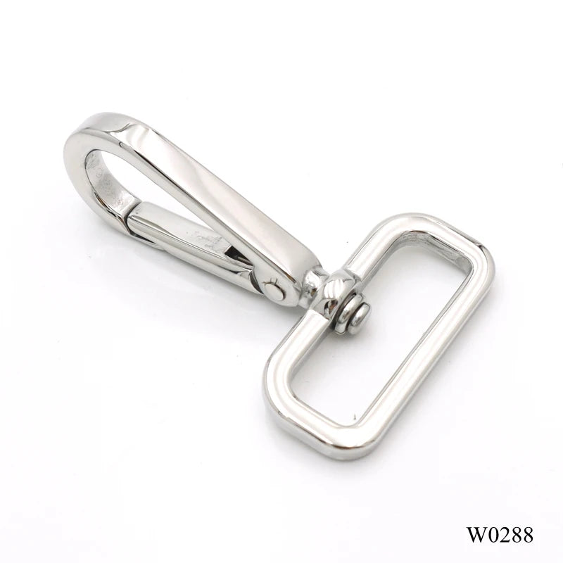 1 1/4 Inch Swivel square Ring Snap Hook Stainless Steel Bag Hardware Luxury Brand Quality Handbag Metal Snap Hook