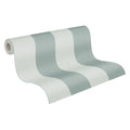 Made in Germany - Wallpaper rolls Stripes Green Light Green - Non Woven Vinyl - Modern Wallpaper Country House - 1005 x 053 m