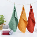 Custom Logo Reusable 100% Cotton Muslin Cloths 6-Layer 20" X 10" Quick-Dry Ultra Absorbent Child Bath