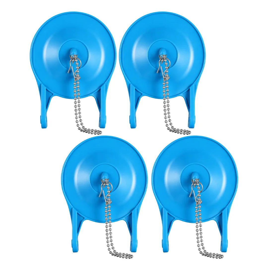 Universal Toilet Tank Flapper Valve Replacement with 304 Stainless Steel Chain & Hook Leak-Proof Flush Repair Seal MegaBDM