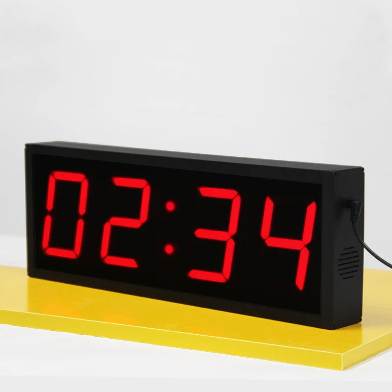 CHEETIE CP18 Big Red LED Digital Display 4 Inch 4 Digits Countdown Gym Clock Repeating Count up Timer