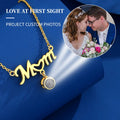 Lateefah OEM Trendy Mother's Day Custom Name Stainless Steel Mom Custom Photo Projection Necklace