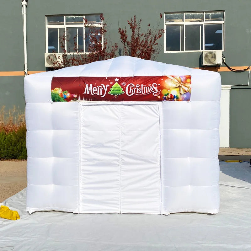 Aero Outdoor Inflatable Nightclub Tent Blow up Cube Tent Durable Christmas Advertising Inflatable House Tents for Events