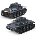 New Product 2025 1/35 414pcs Ww2 German Tank Vehicle Pz.Kpfw.38(T) a Light Tank Miniature Building Block Sets
