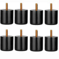 Modern Mini Rubber Wood Furniture Legs for Sofa Bed & Cabinet-Light Brown Replacement with Strong & Easy Installation