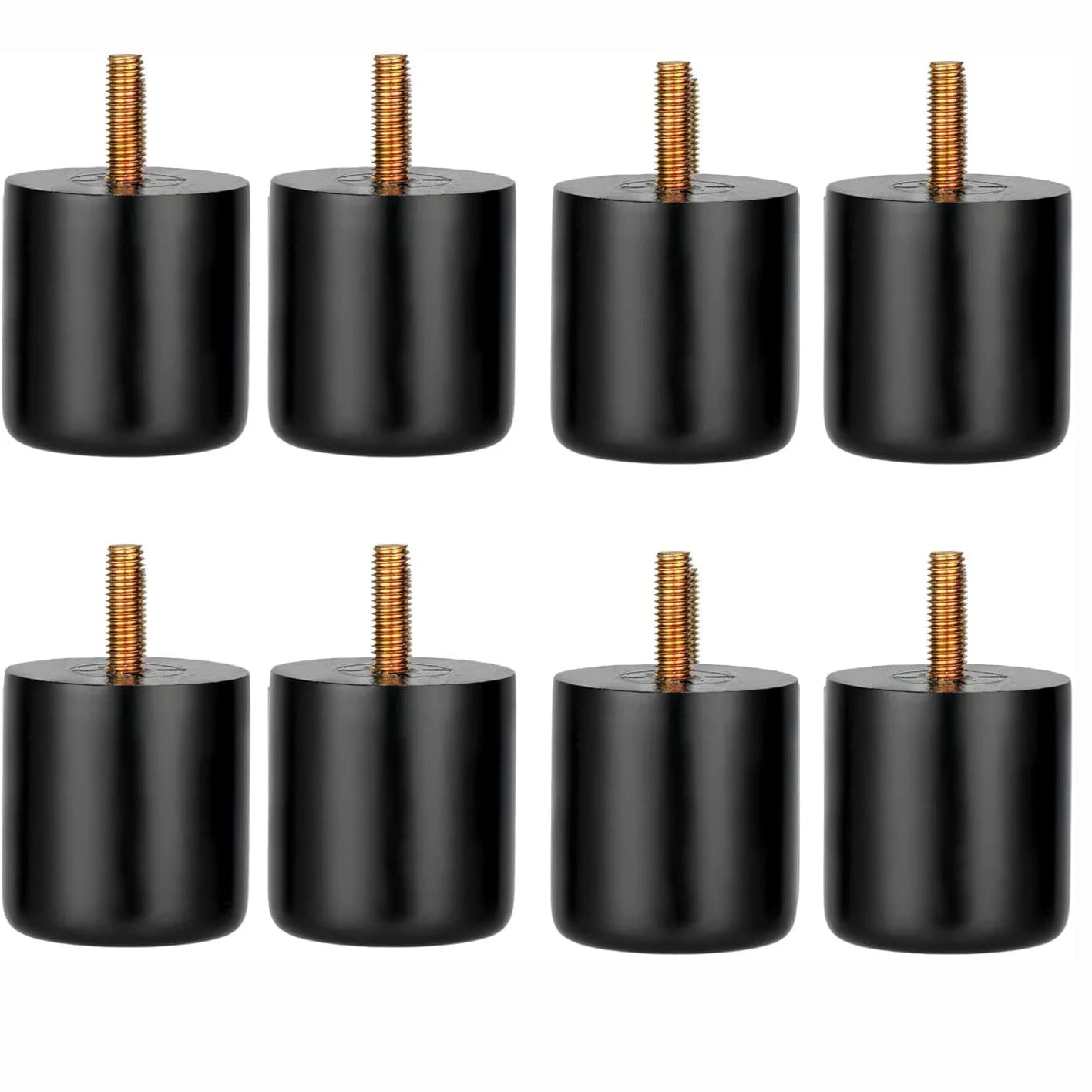 Modern Mini Rubber Wood Furniture Legs for Sofa Bed & Cabinet-Light Brown Replacement with Strong & Easy Installation