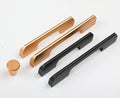 Moden Pull Cabinet Handle Kitchen Drawer Aluminum Alloy Closet Cupboard Wardrobe Golden Black Modern Furniture Handles & Knobs
