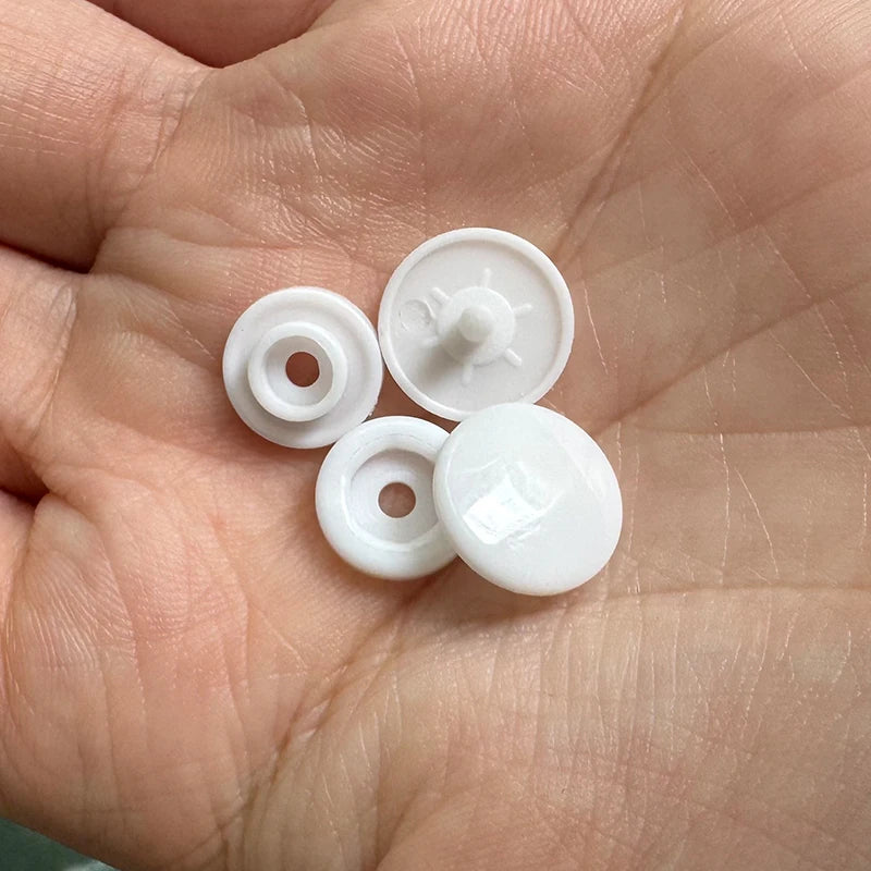 Custom 13mm Plastic Snap Button for PVC Bag Snap Button White Color Black Color