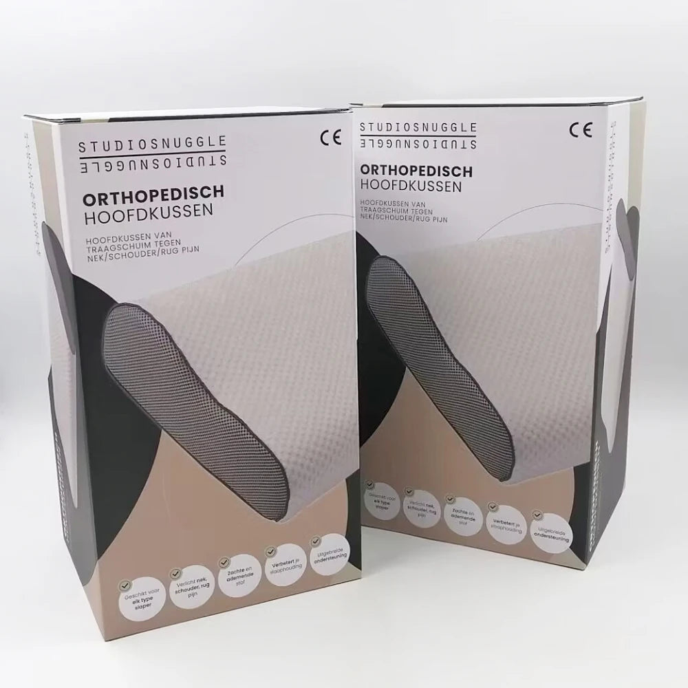 Custom Printing Corrugated Folding Paper Shipping Box Memory Foam Pillow Packaging Box