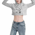 Custom Streetwear Lightweight Crewneck Sweatshirt Cropped Yoga Gym Workout Sweat Shirt for Women's Navel-Gazing Pullover Hoodie