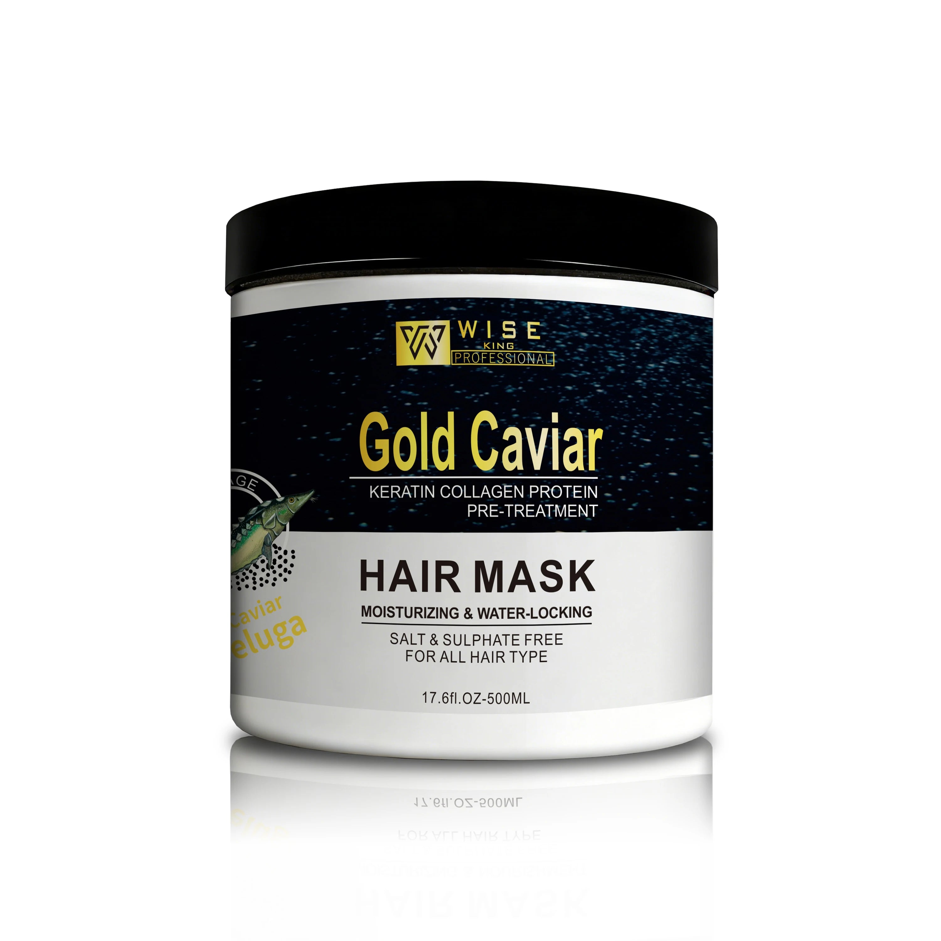 Professional Hair Mask with Gold Caviar 500ml Contain Protein for Damaged Hair Deep Hair Treatment and Soft Hair Factory Price