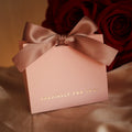 MU Nordic Gift Paper Bag Handmade Luxury Ribbon Pink Paper Bag Marble Golden Wedding Candy Carrier Art Paper