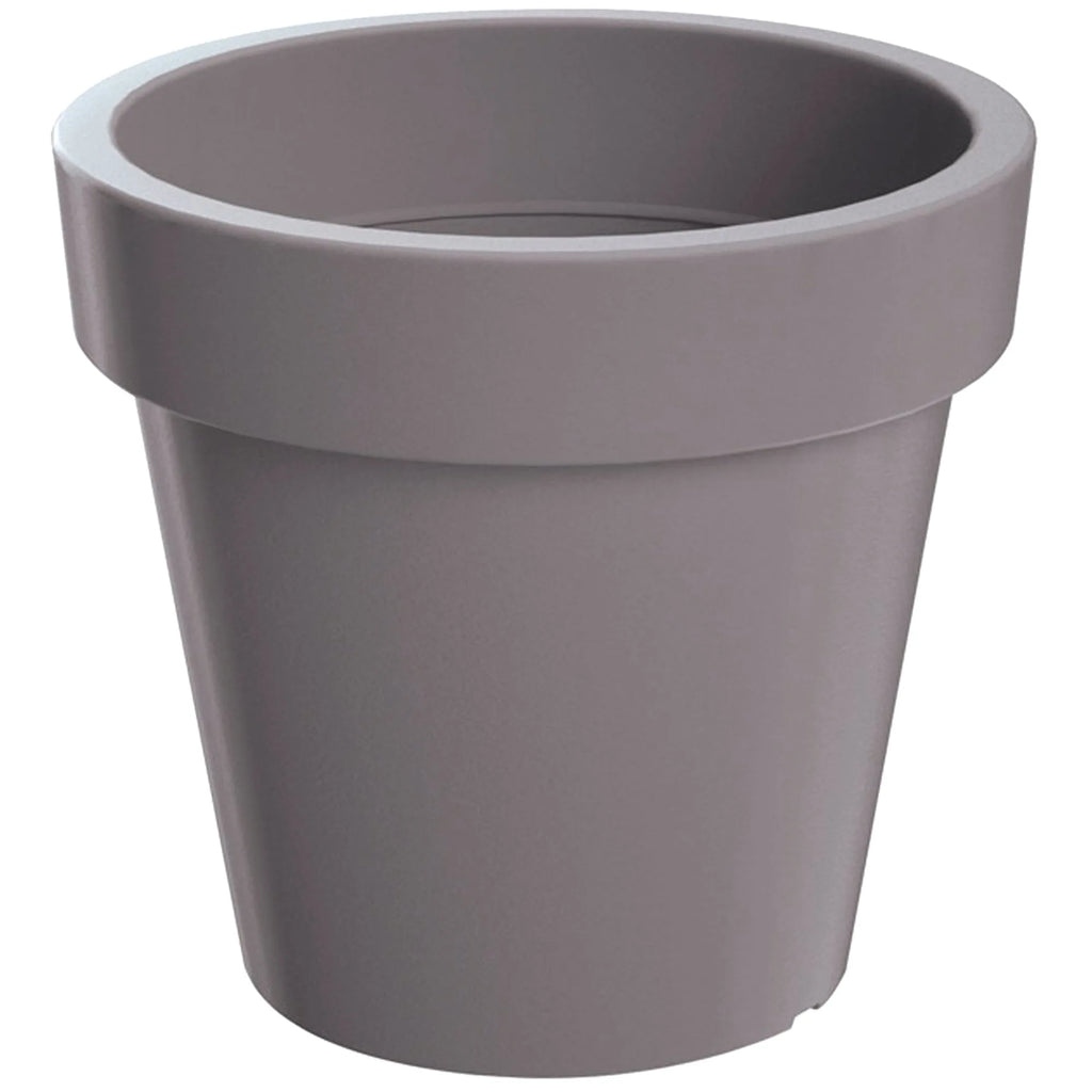 Lofly plastic flower pot in grey color 49 (length) x 49 (width) x 45.5 (height) cm