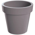 Lofly plastic flower pot in grey color 49 (length) x 49 (width) x 45.5 (height) cm