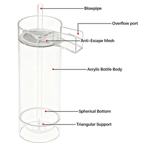 Cowater HJ-0 8L 26x16x450mm Indoor Tilapia Salmon Egg Incubator Jars Clear Cups Fish Eggs Aquaculture Equipment
