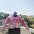 Elegant Raw Kantha Stitch Quilted Jacket Handmade Eco-Friendly Waterproof Comfort Timeless Style Custom Made Sustainable Fashion