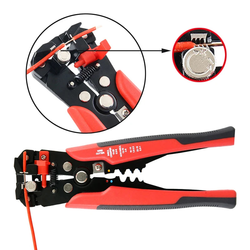 YUHANG Heavy Duty Automatic Wire Stripper 3 in 1 Steel Tool for 10-24 AWG Wire Cutter and Pliers OEM Customizable