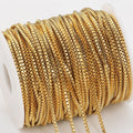 DIY Necklace Jewelry Stainless Steel Box Chain Necklace Bracelet Jewelry Making Findings Handmade Crafts Bulk Supplies