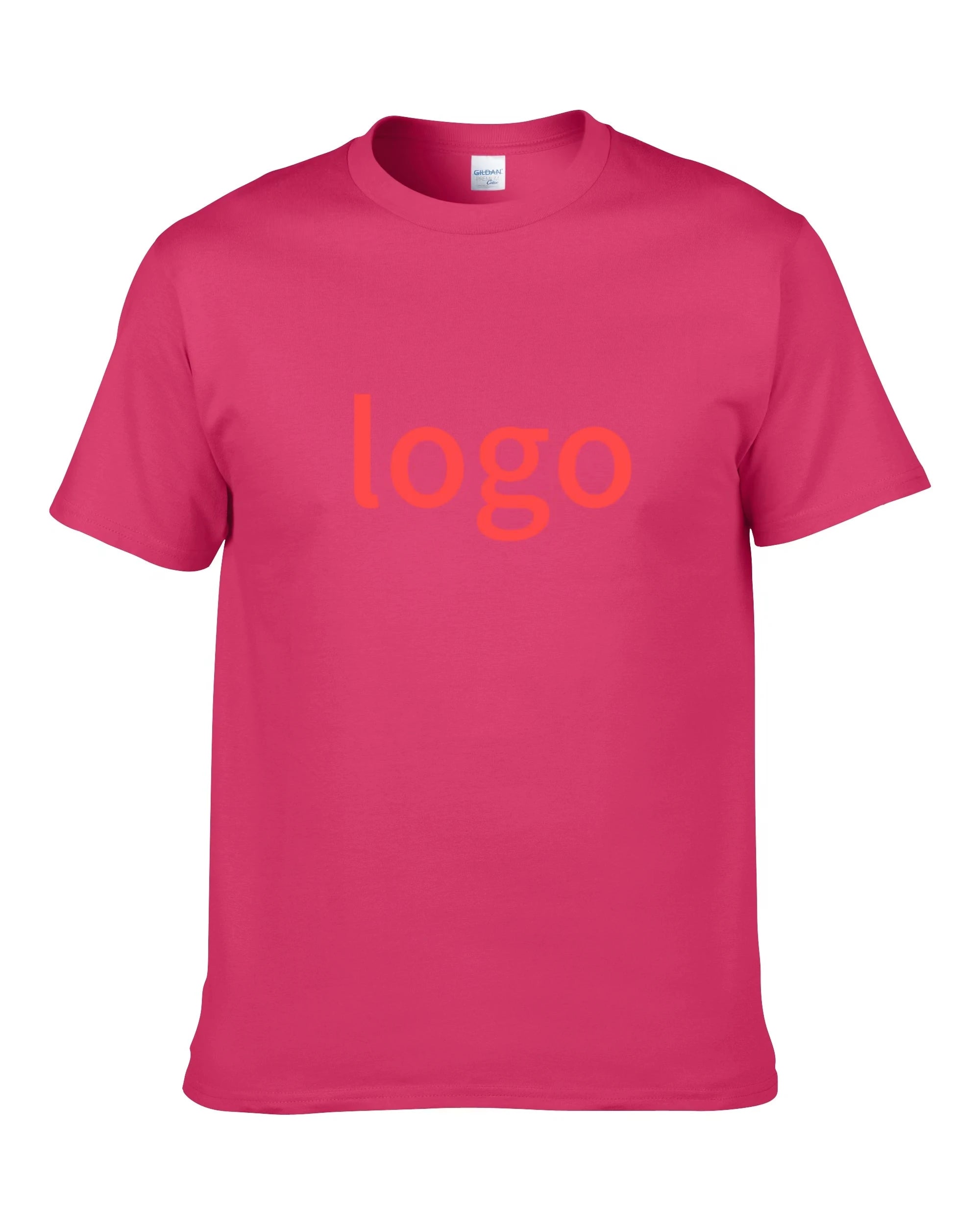 Unisex Casual Short Sleeve Cotton T-Shirts Custom Printed 180 Grams Woven Bulk Printing O-Neck Collar Light Feature Long Length