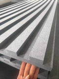 Slat Design 24mm Pet Felt Acoustic Panels Building Decorative Wall Material Sound Diffusing Modern Office Wall