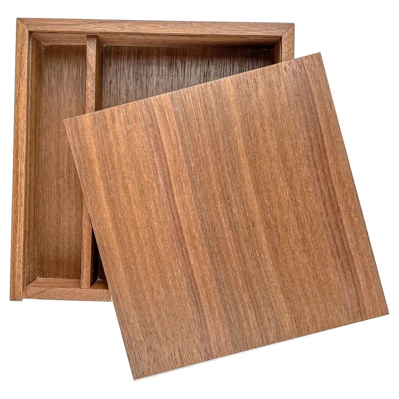 DIY Walnut Wood Storage Box Discrete Sliding-Lid Wooden Boxes for Gifts for Friends/Business Partners/Photographers MegaBDM