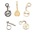 Factory Design Custom Bag Hang Metal Logo Label Tag Plate With Key Chain for Handbag