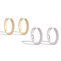 Low MOQ Wholesale Men Jewelry Bling Crystal Man Hip Hop 20mm Cz Hoop Earrings