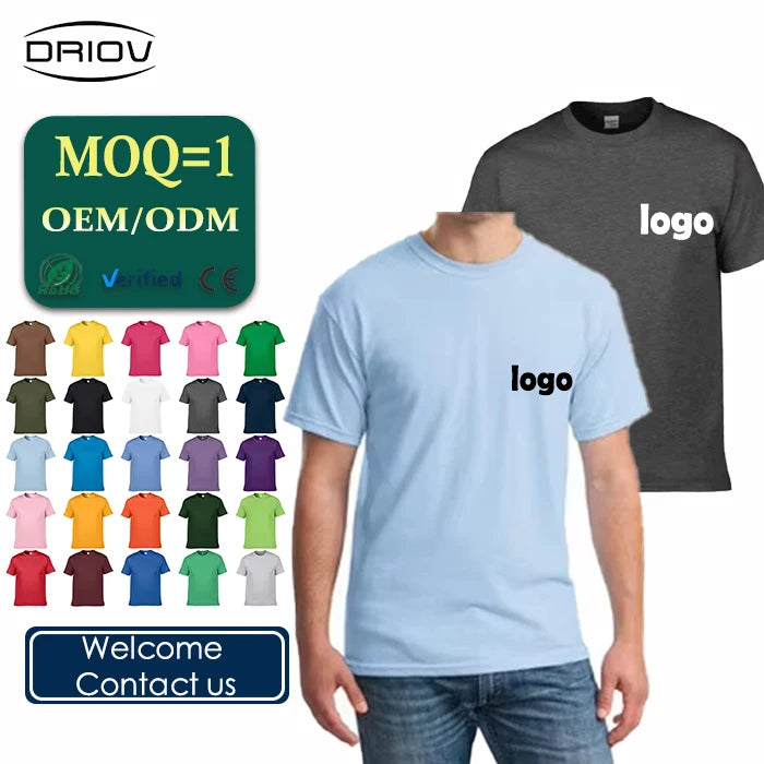 Cheap 180g Oversize 31colors t Shirts Unisex Summer Breathable Crew Neck Short Sleeve Tshirts Custom Solid Mens Tee Shirt