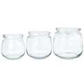 100ml  150ml 200ml Wide Mouth Pudding Bottle Candy Jar Glass Pudding Bottle with Cork Lid