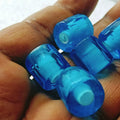 Custom made 6mm Faceted Russian Glass Beads Deep Blue Cylinder Beads Ideal for Jewelry Making bracelets and bead weaving project