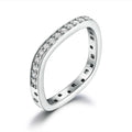 Silver Wholesale Enamel Fashion Jewelry Rings Micro Pave Sterling Sliver Rings S925 Wedding and Engagement Rings for Women