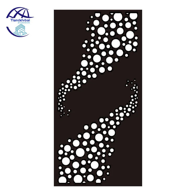 Modern Waterproof Laser-Cut Perforated Aluminum Metal Fence Panels for Outdoor Personalized Decoration