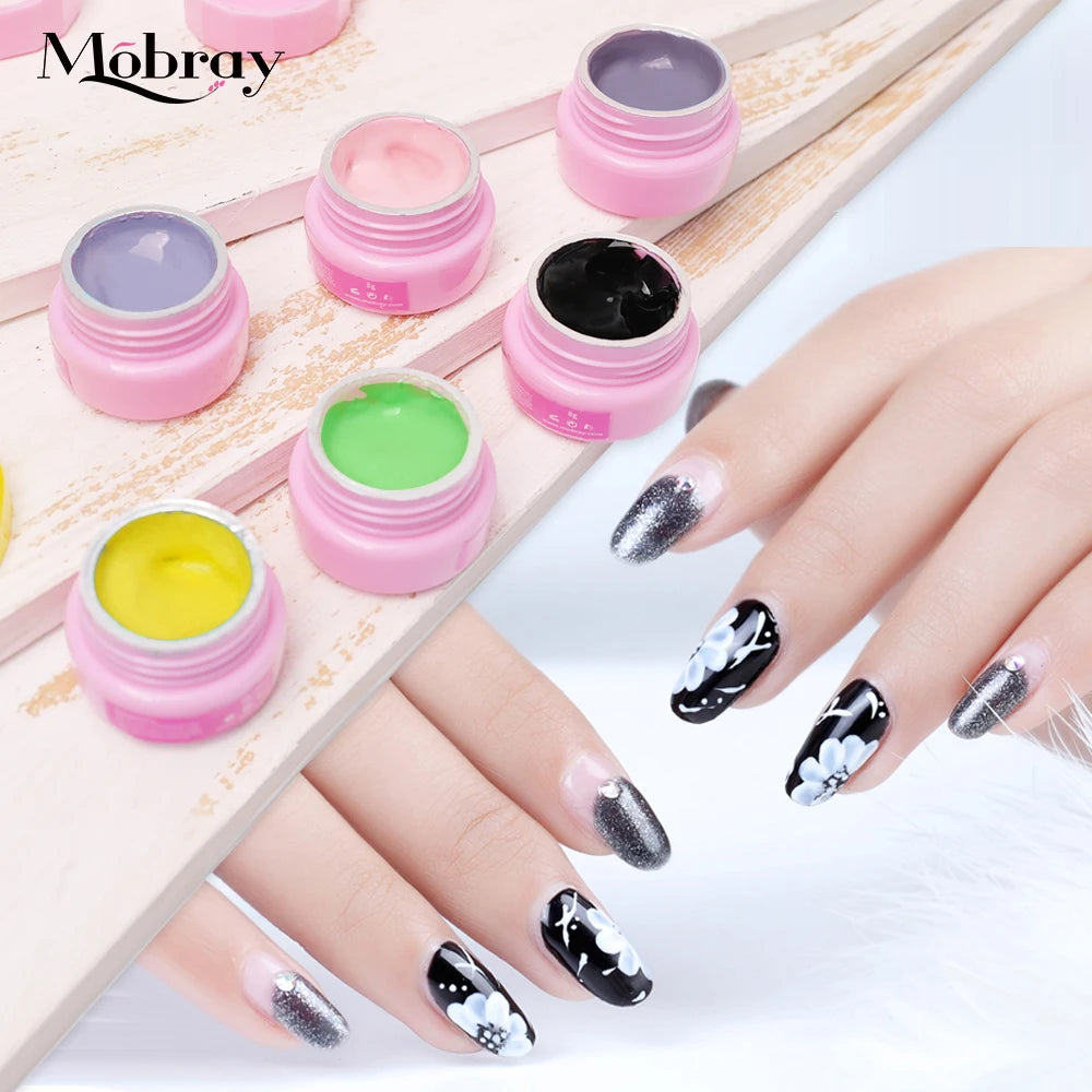 Mobray Carving Drawing Gel for Nail Art at Home & Salon DIY Painting UV Gel