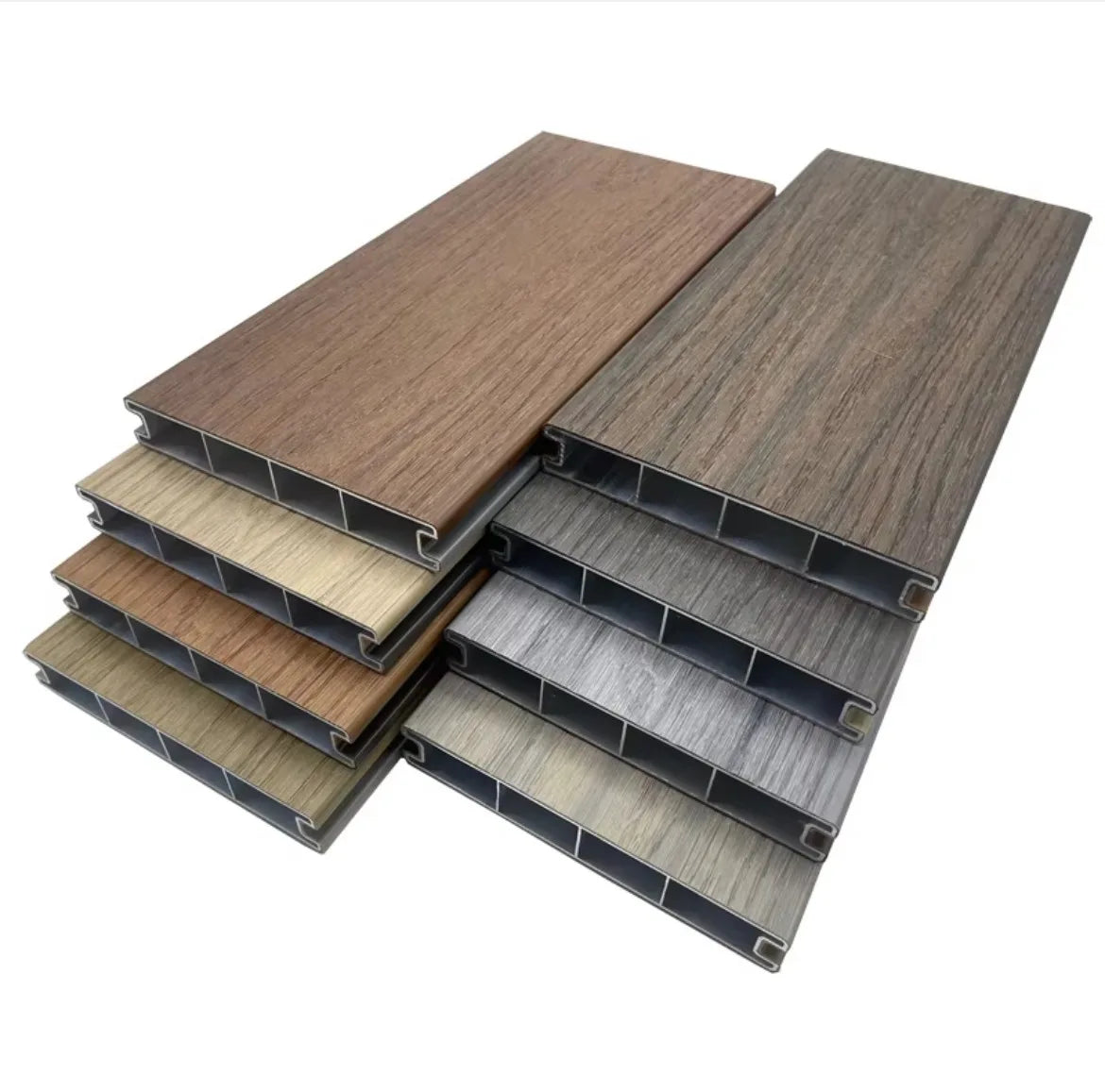 Modern Light Luxury A2 Grade Fireproof Eco-Friendly WPC Flooring 3mm Aluminum Alloy Panel Corrosion Anti-Static Outdoor