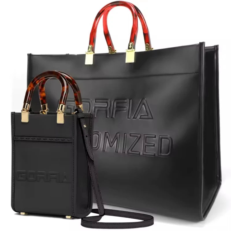 2025 Custom PU Transparent Clear Jelly Tote Bags Fashionable Soft Luxury Bucket Handbags for Women Sac Tendance/