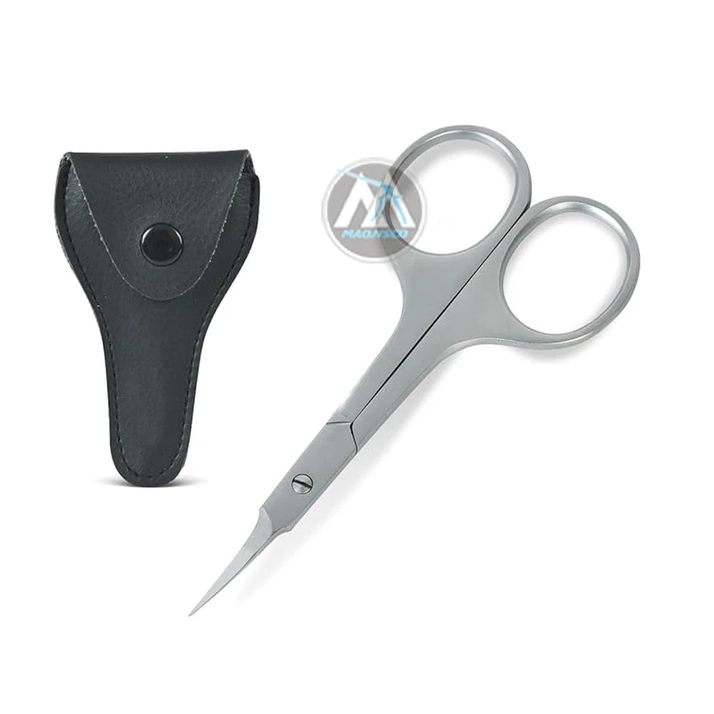 Multipurpose Manicure Scissors Professional Grade Stainless Steel Cuticle Pedicure Beauty Grooming Scissors for Nail Eyebrow
