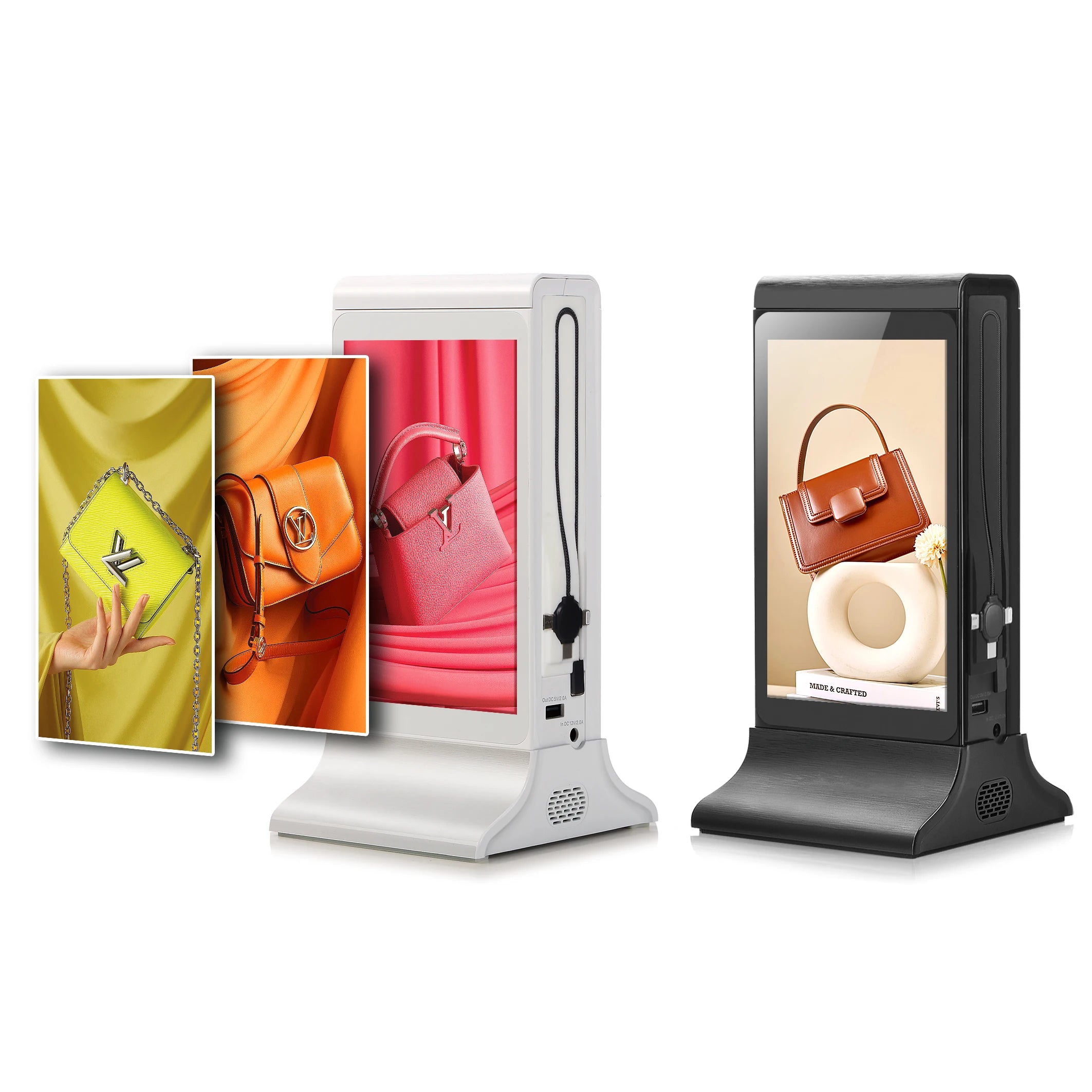 Innovative FYD-835SD Restaurant Bar Hotel WiFi LCD Advertising Player Tabletop Table Top Double Side Digital Menu Displays