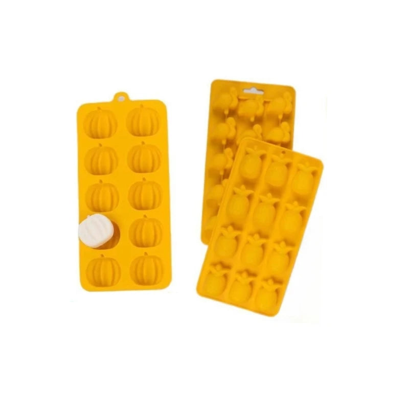 LifeTop Silicone Cake Molds Soft Candy Gummy Fondant Jello Cactus Chocolate Mold Pumpkin Pineapple Flamingo Coconut Tree Mold