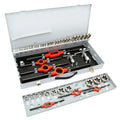 56/54 pcs M3~M20 Tool Set HSS M2 Hand Tap and Die  Set  in Grey Metal Box Hand Tool DIY Kit Professional Tool